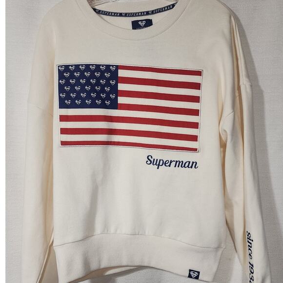 Superman Sweaters - DC Comics Superman Flag Sweater